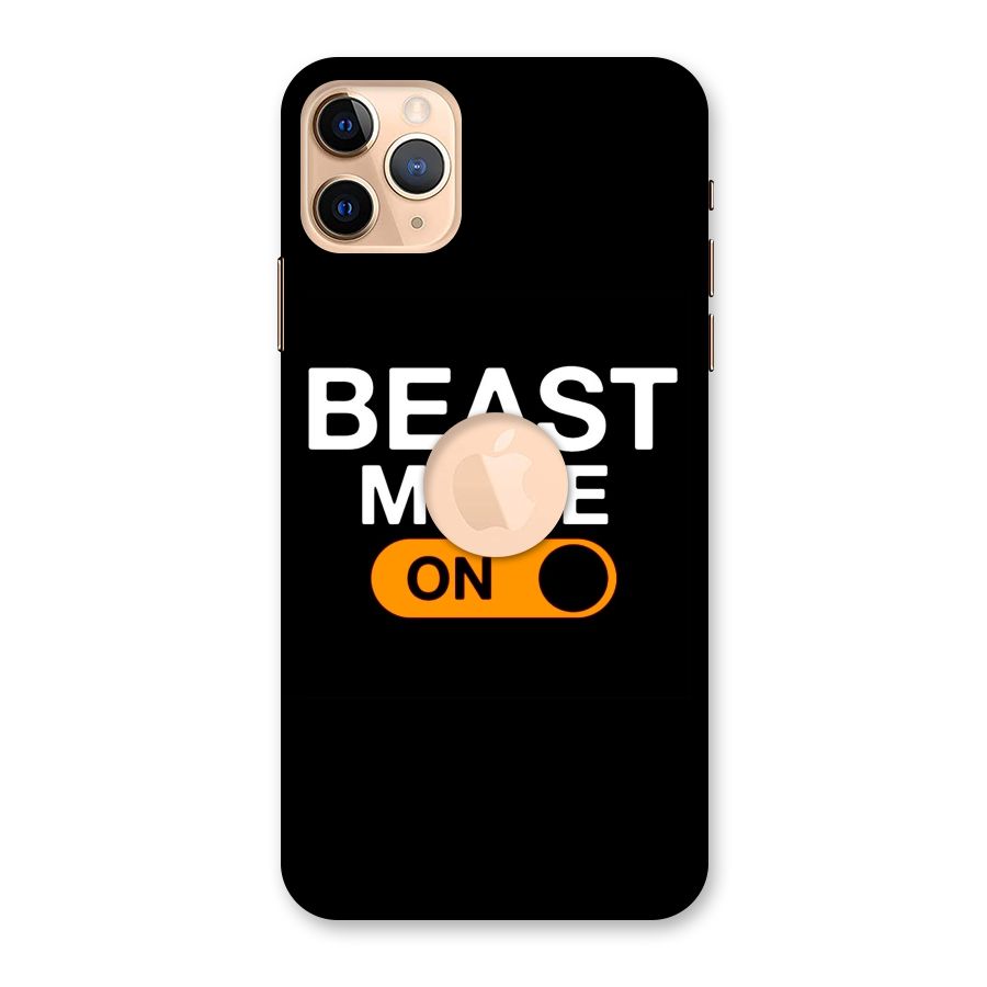 Beast Mode Switched On Back Case for iPhone 11 Pro Max Logo Cut