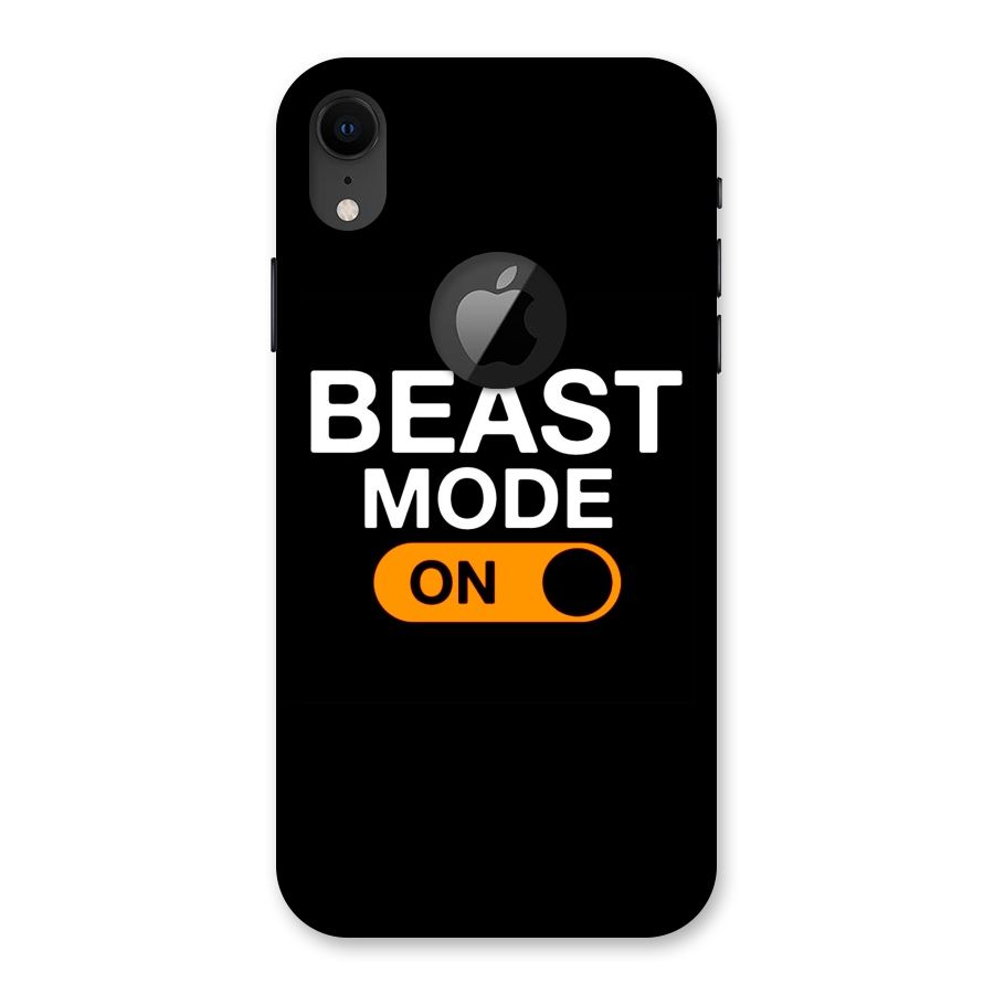 Beast Mode Switched On Back Case for iPhone XR Logo Cut