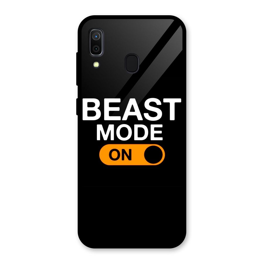 Beast Mode Switched On Glass Back Case for Galaxy A30