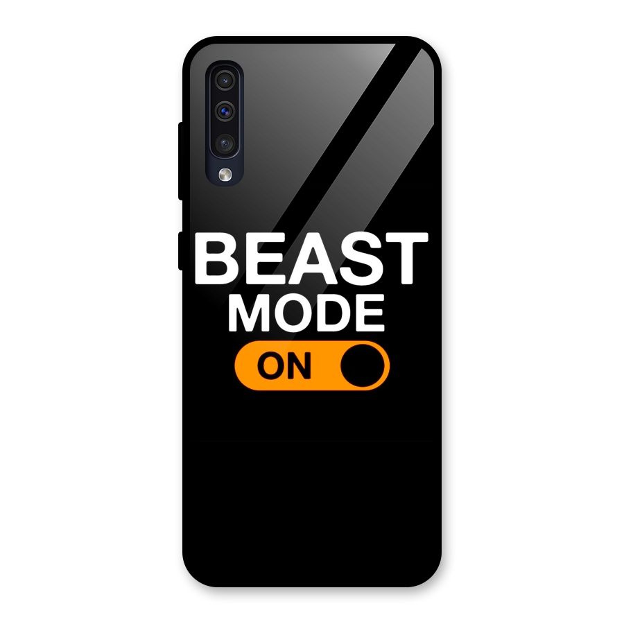 Beast Mode Switched On Glass Back Case for Galaxy A50s