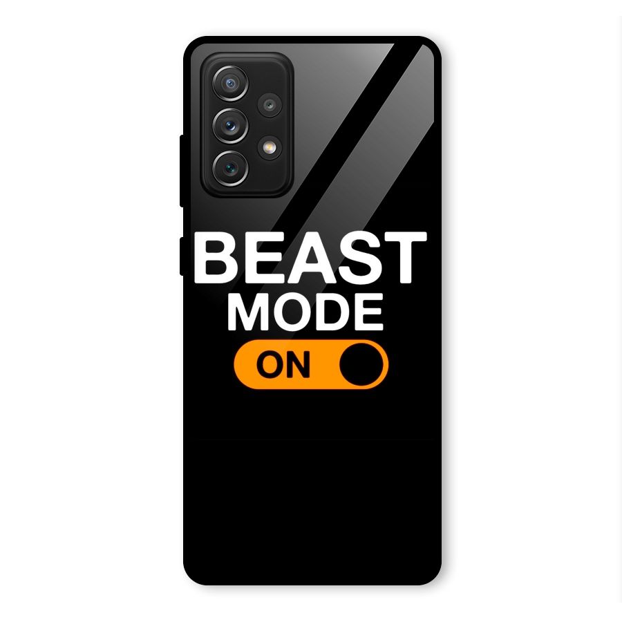 Beast Mode Switched On Glass Back Case for Galaxy A72