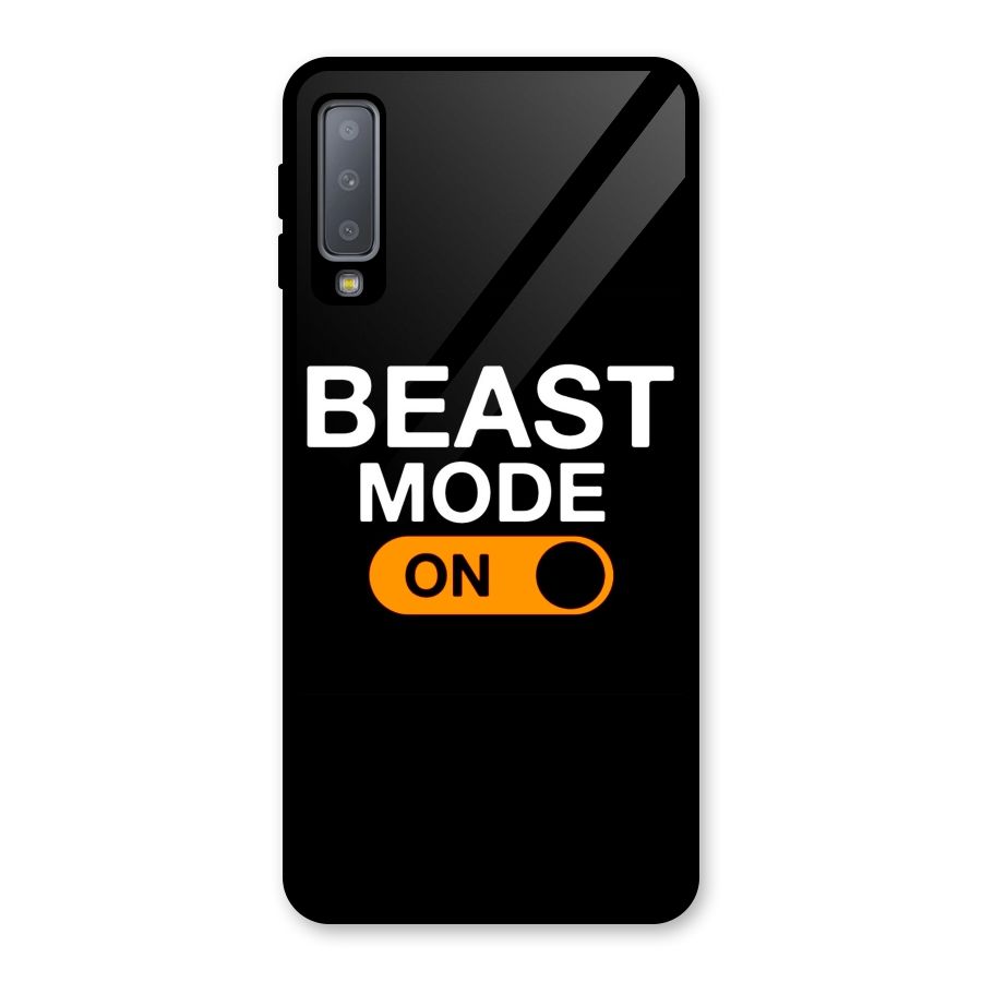 Beast Mode Switched On Glass Back Case for Galaxy A7 (2018)