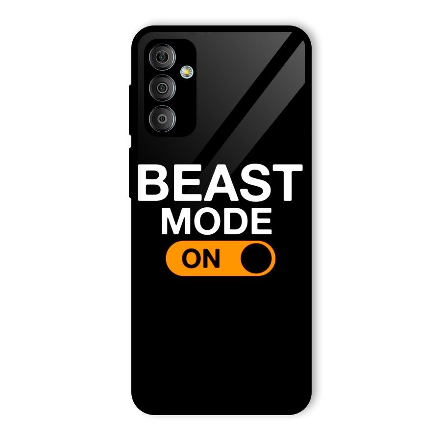 Beast Mode Switched On Glass Back Case for Galaxy F23