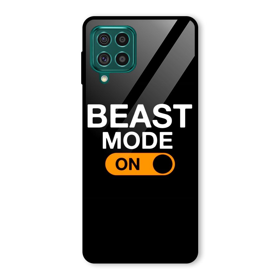 Beast Mode Switched On Glass Back Case for Galaxy F62