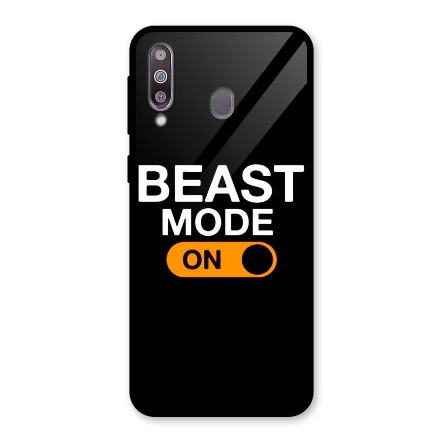 Beast Mode Switched On Glass Back Case for Galaxy M30