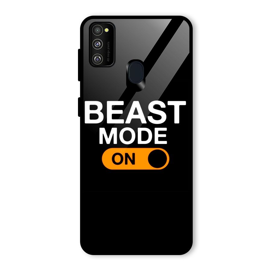 Beast Mode Switched On Glass Back Case for Galaxy M30s