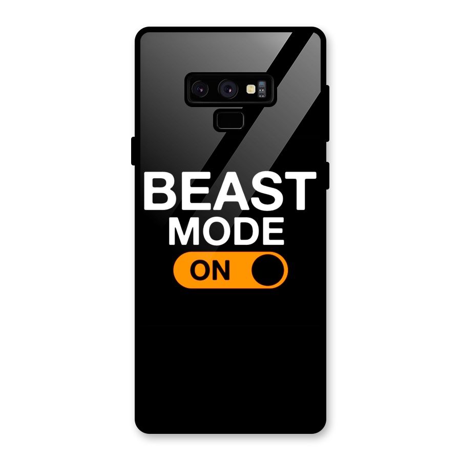 Beast Mode Switched On Glass Back Case for Galaxy Note 9