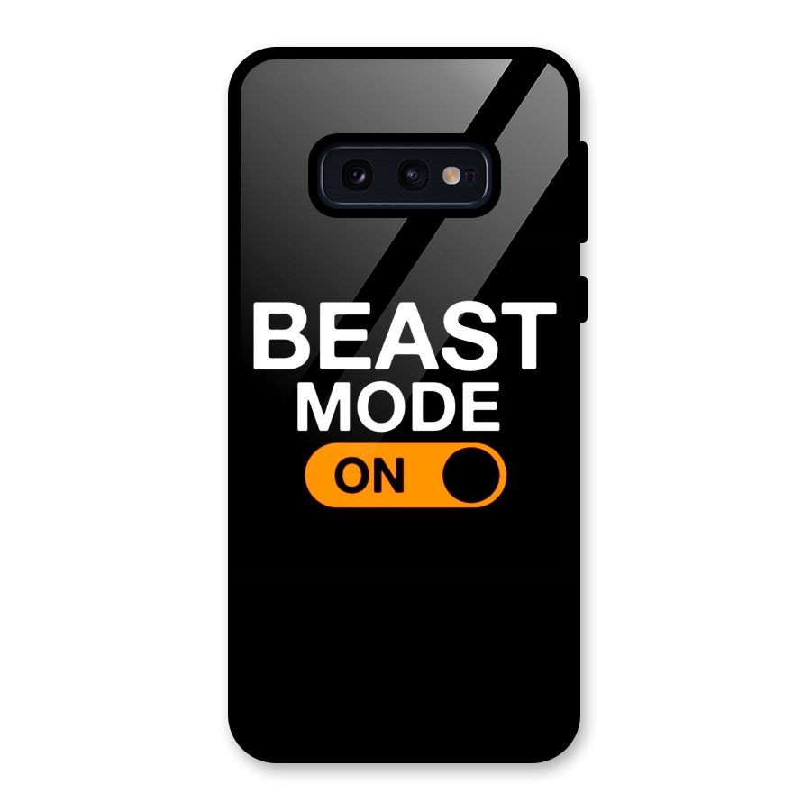 Beast Mode Switched On Glass Back Case for Galaxy S10e