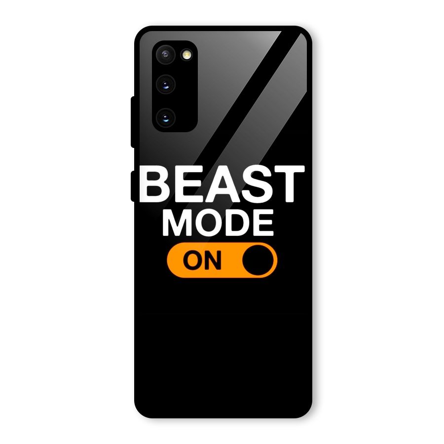 Beast Mode Switched On Glass Back Case for Galaxy S20 FE 5G