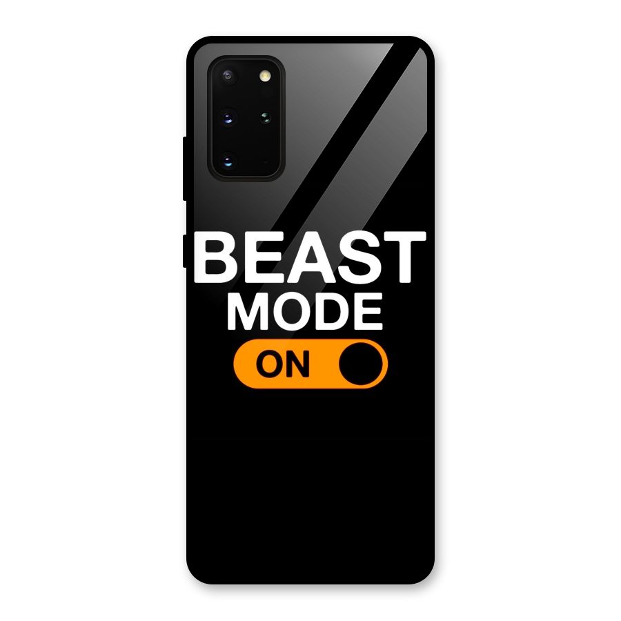 Beast Mode Switched On Glass Back Case for Galaxy S20 Plus