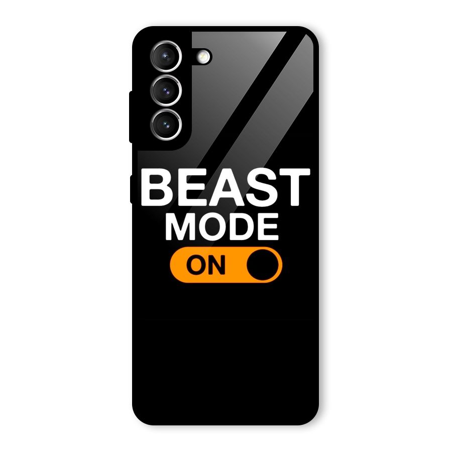 Beast Mode Switched On Glass Back Case for Galaxy S21 5G