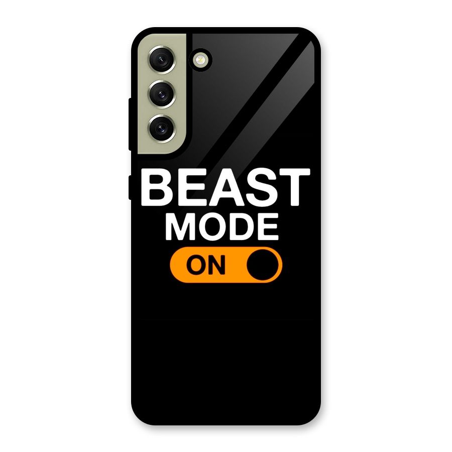 Beast Mode Switched On Glass Back Case for Galaxy S21 FE 5G