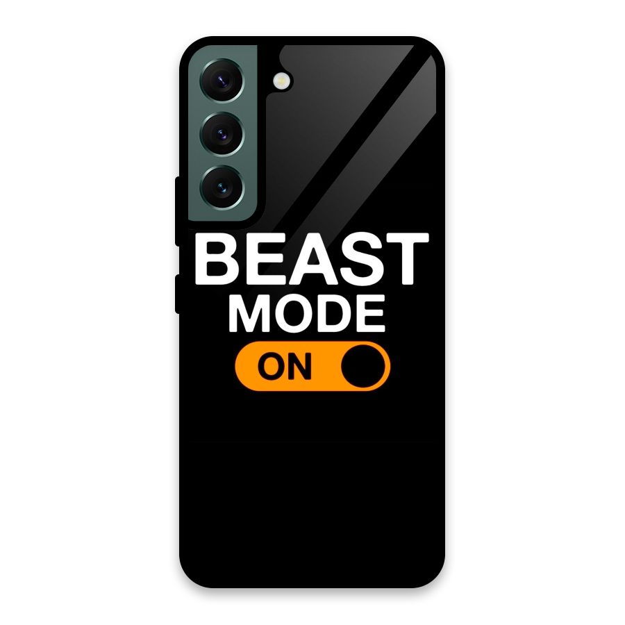 Beast Mode Switched On Glass Back Case for Galaxy S22 5G