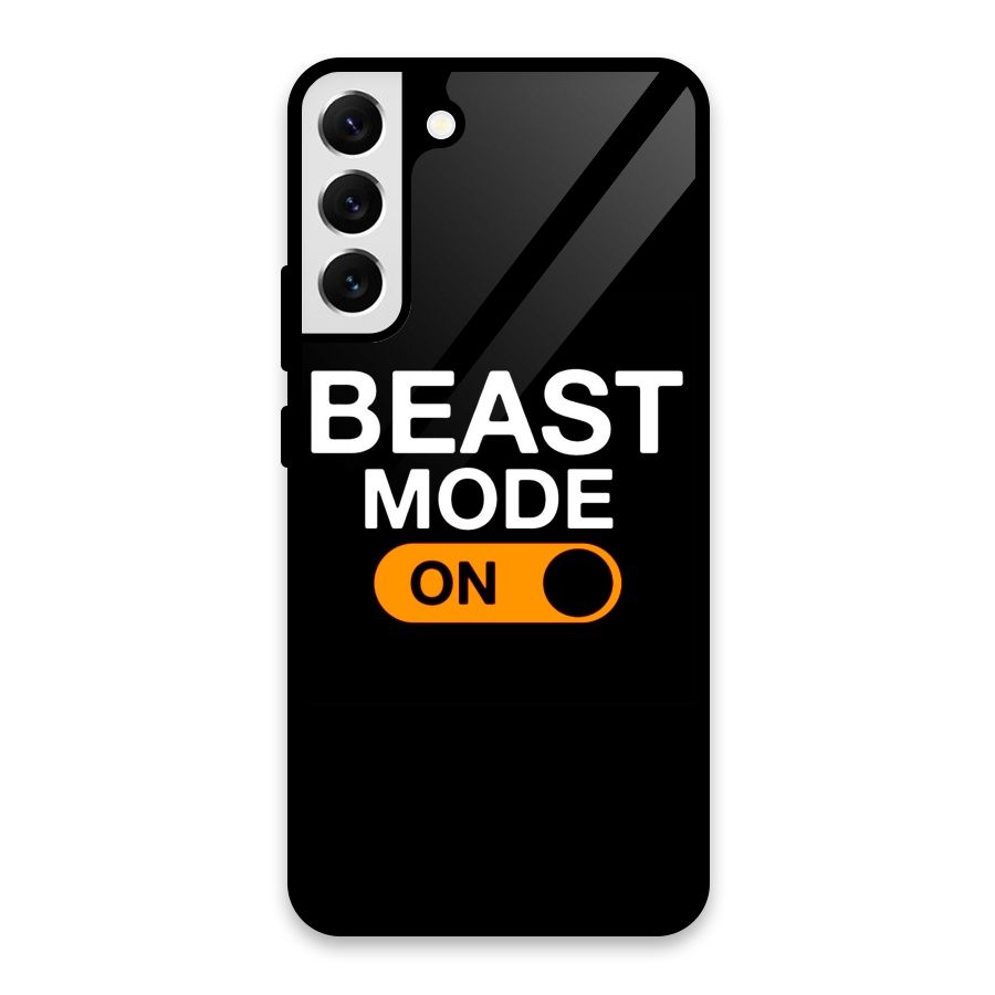 Beast Mode Switched On Glass Back Case for Galaxy S22 Plus 5G