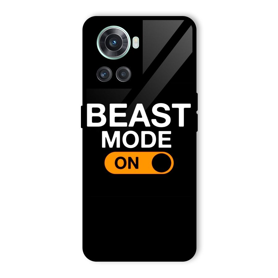 Beast Mode Switched On Glass Back Case for OnePlus 10R
