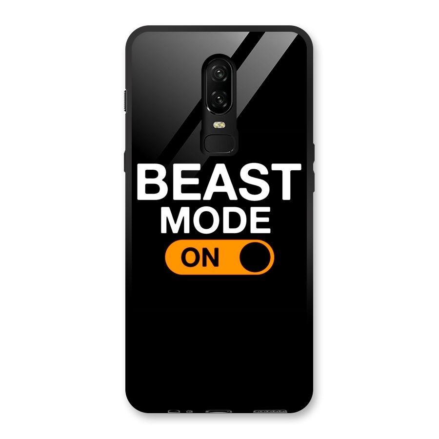 Beast Mode Switched On Glass Back Case for OnePlus 6