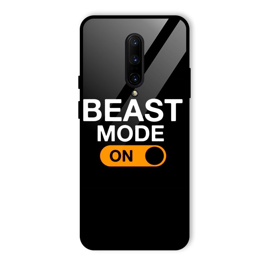Beast Mode Switched On Glass Back Case for OnePlus 7 Pro