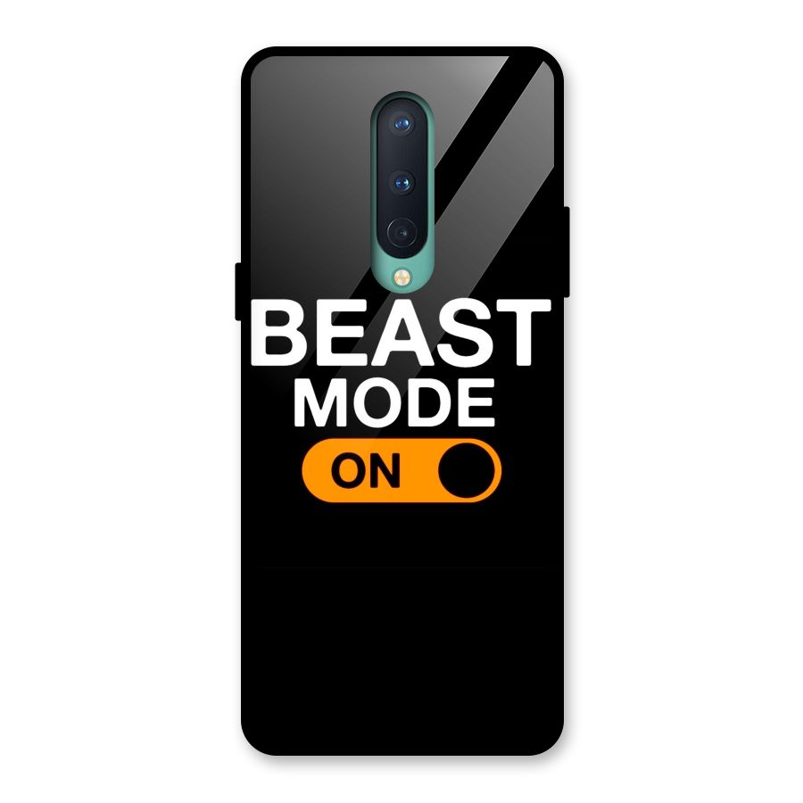 Beast Mode Switched On Glass Back Case for OnePlus 8