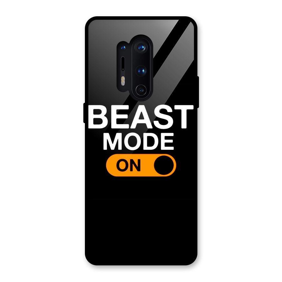 Beast Mode Switched On Glass Back Case for OnePlus 8 Pro