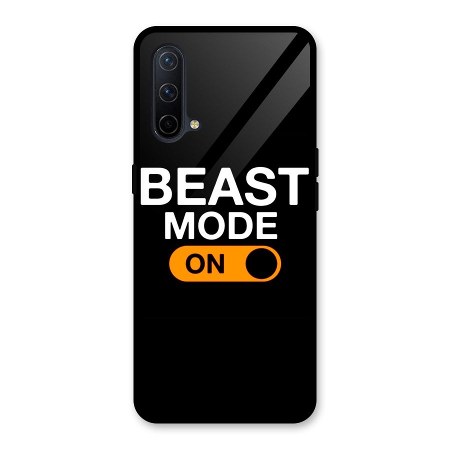 Beast Mode Switched On Glass Back Case for OnePlus Nord CE 5G