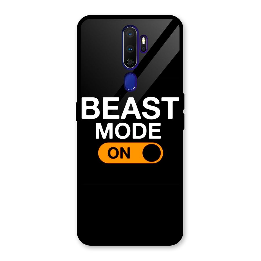 Beast Mode Switched On Glass Back Case for Oppo A9 (2020)