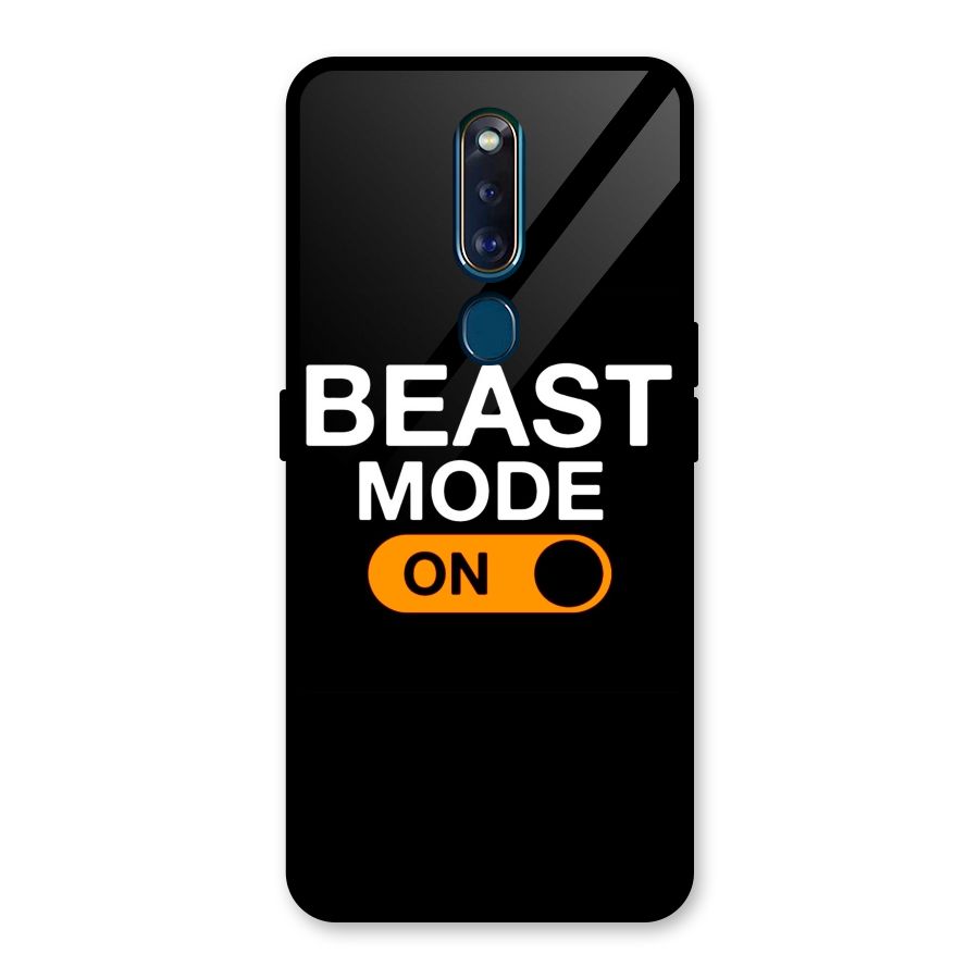 Beast Mode Switched On Glass Back Case for Oppo F11 Pro