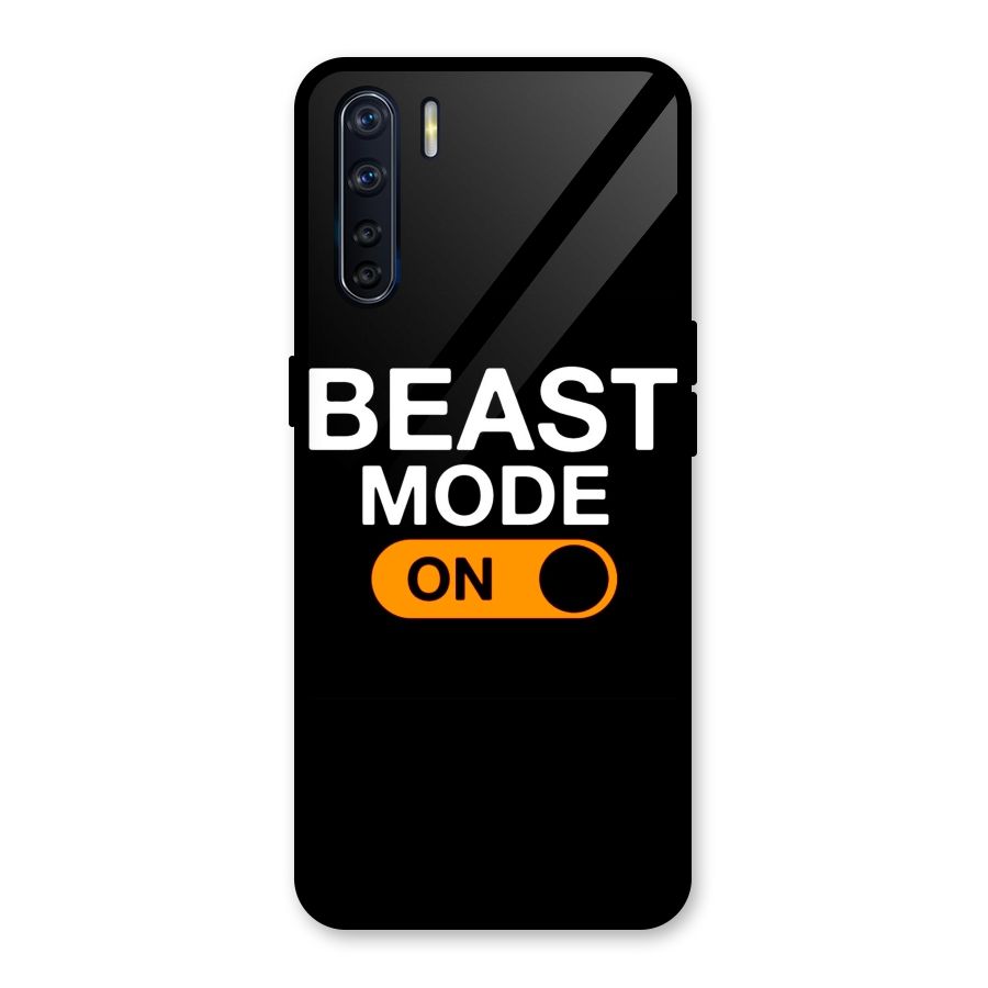 Beast Mode Switched On Glass Back Case for Oppo F15