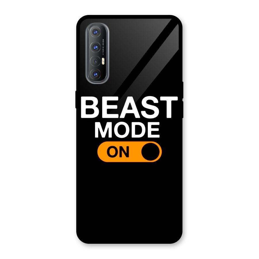 Beast Mode Switched On Glass Back Case for Oppo Reno3 Pro