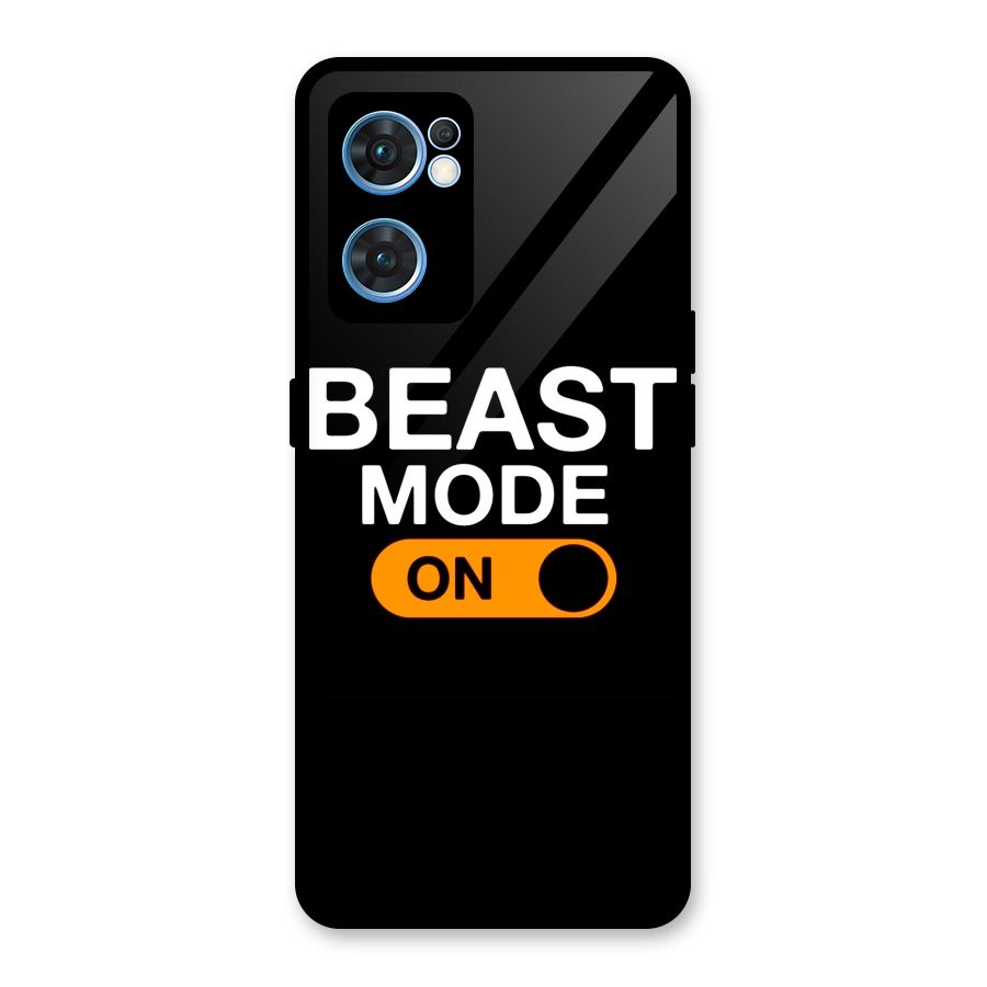 Beast Mode Switched On Glass Back Case for Oppo Reno7 5G