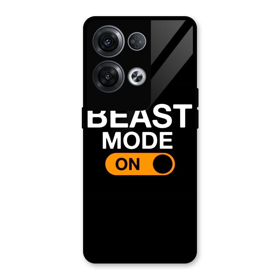 Beast Mode Switched On Glass Back Case for Oppo Reno8 Pro 5G