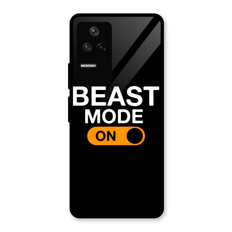 Beast Mode Switched On Glass Back Case for Poco F4 5G
