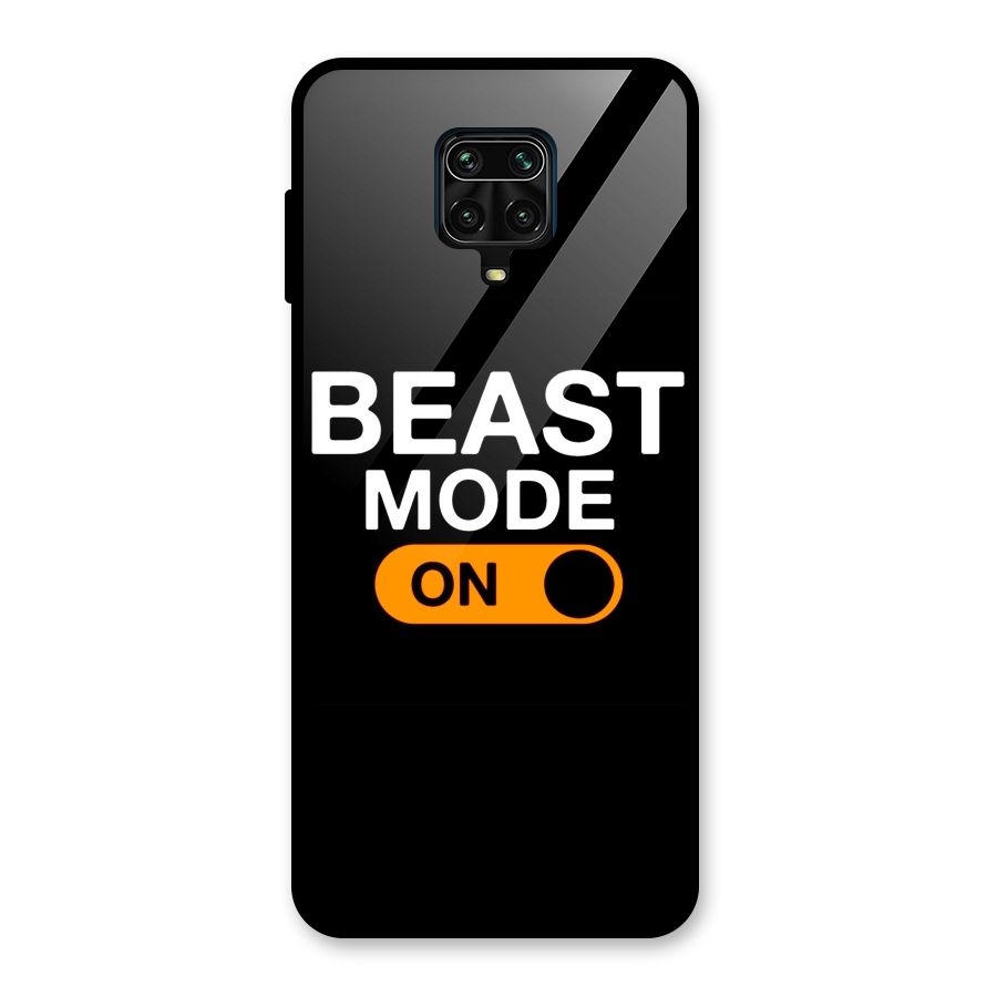 Beast Mode Switched On Glass Back Case for Poco M2 Pro