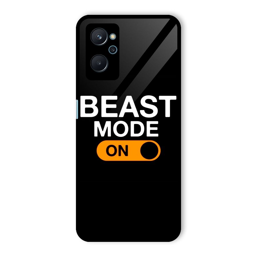 Beast Mode Switched On Glass Back Case for Realme 9i