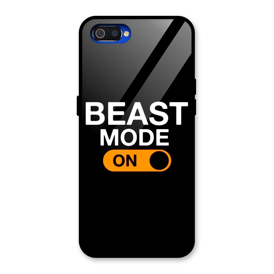 Beast Mode Switched On Glass Back Case for Realme C2