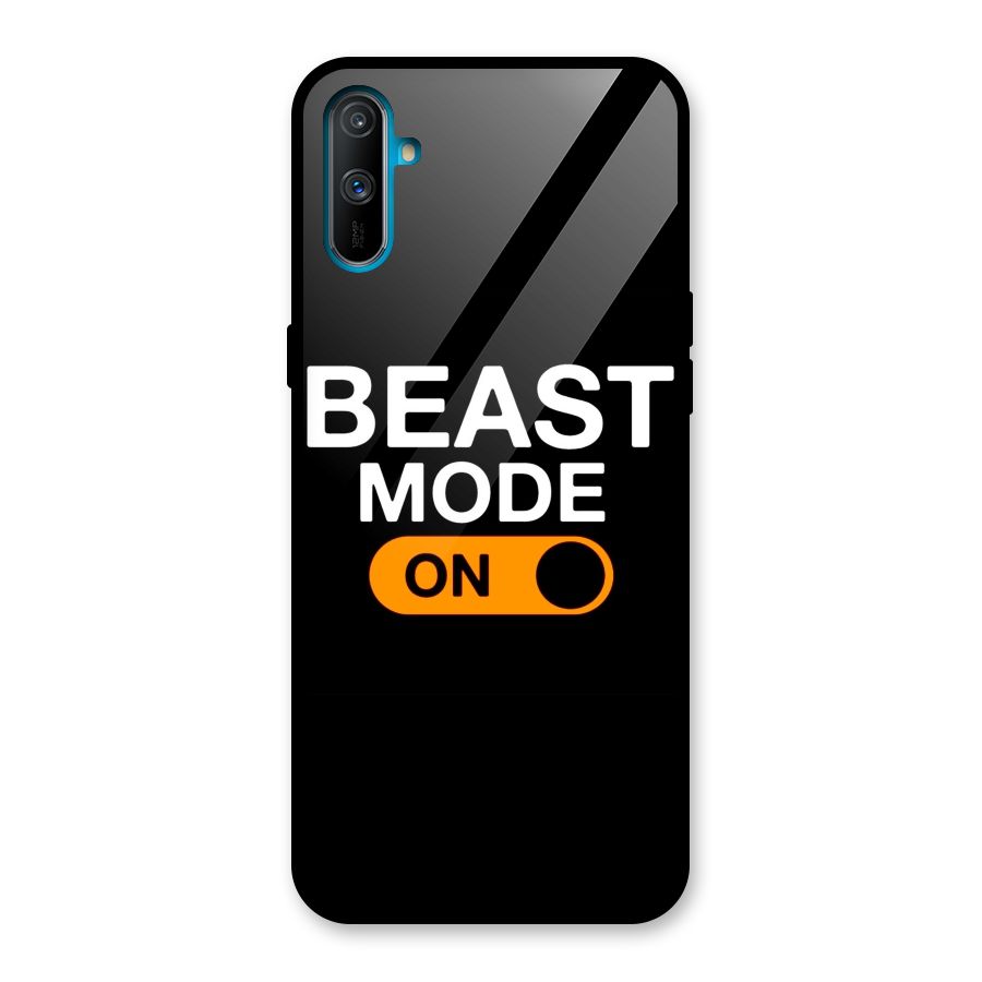 Beast Mode Switched On Glass Back Case for Realme C3