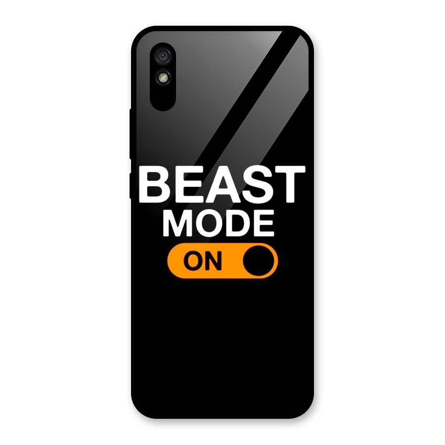 Beast Mode Switched On Glass Back Case for Redmi 9i