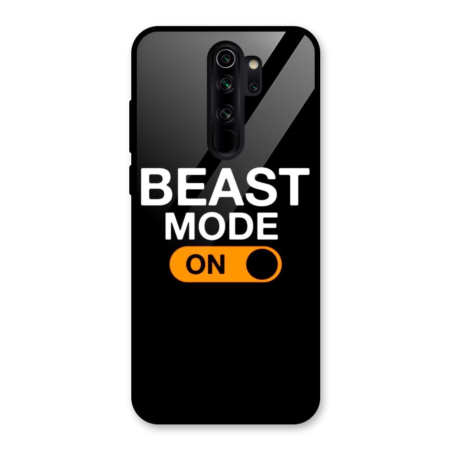 Beast Mode Switched On Glass Back Case for Redmi Note 8 Pro
