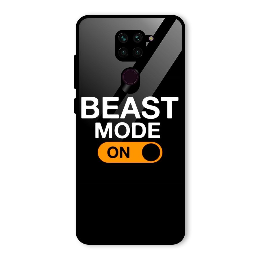 Beast Mode Switched On Glass Back Case for Redmi Note 9