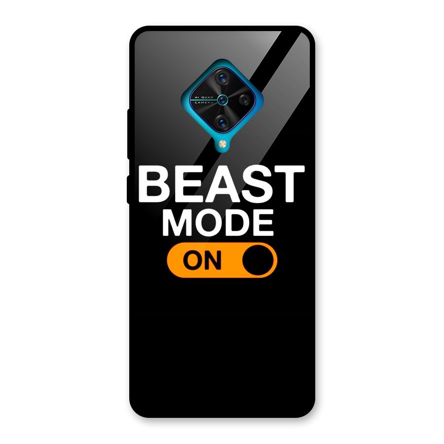Beast Mode Switched On Glass Back Case for Vivo S1 Pro