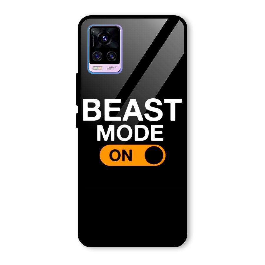 Beast Mode Switched On Glass Back Case for Vivo V20 Pro