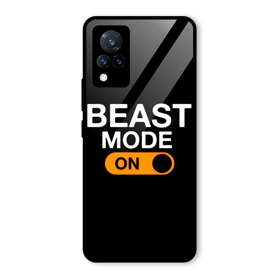 Beast Mode Switched On Glass Back Case for Vivo V21 5G