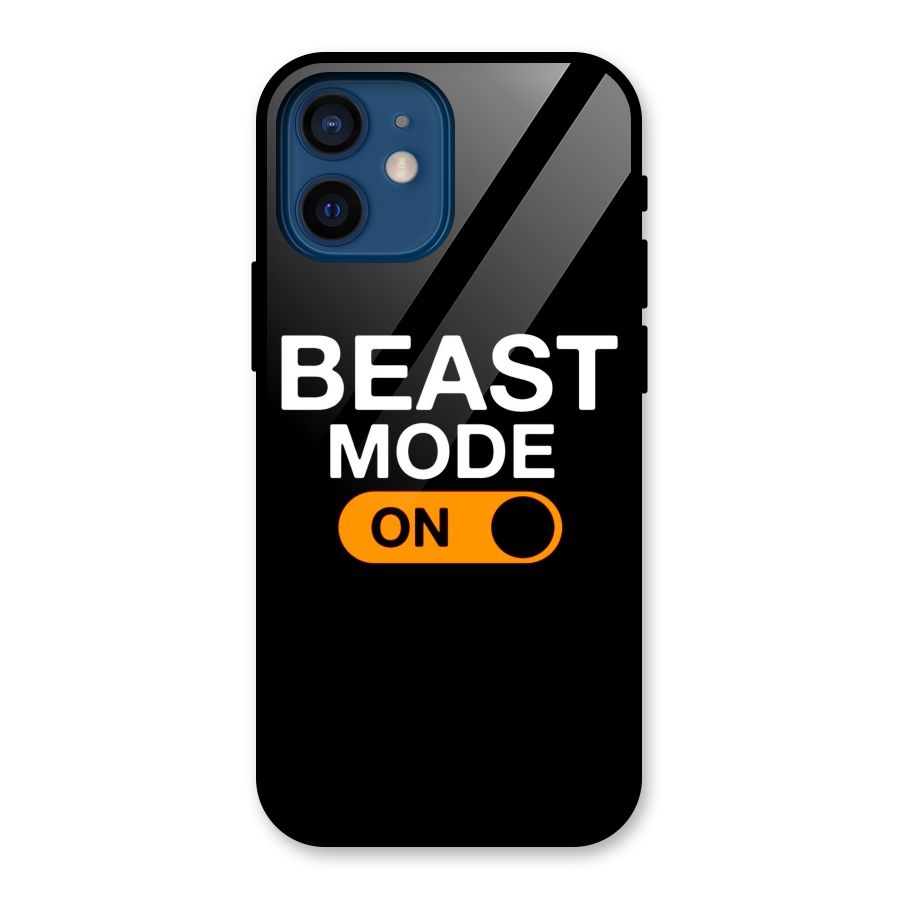 Beast Mode Switched On Glass Back Case for iPhone 12 Mini