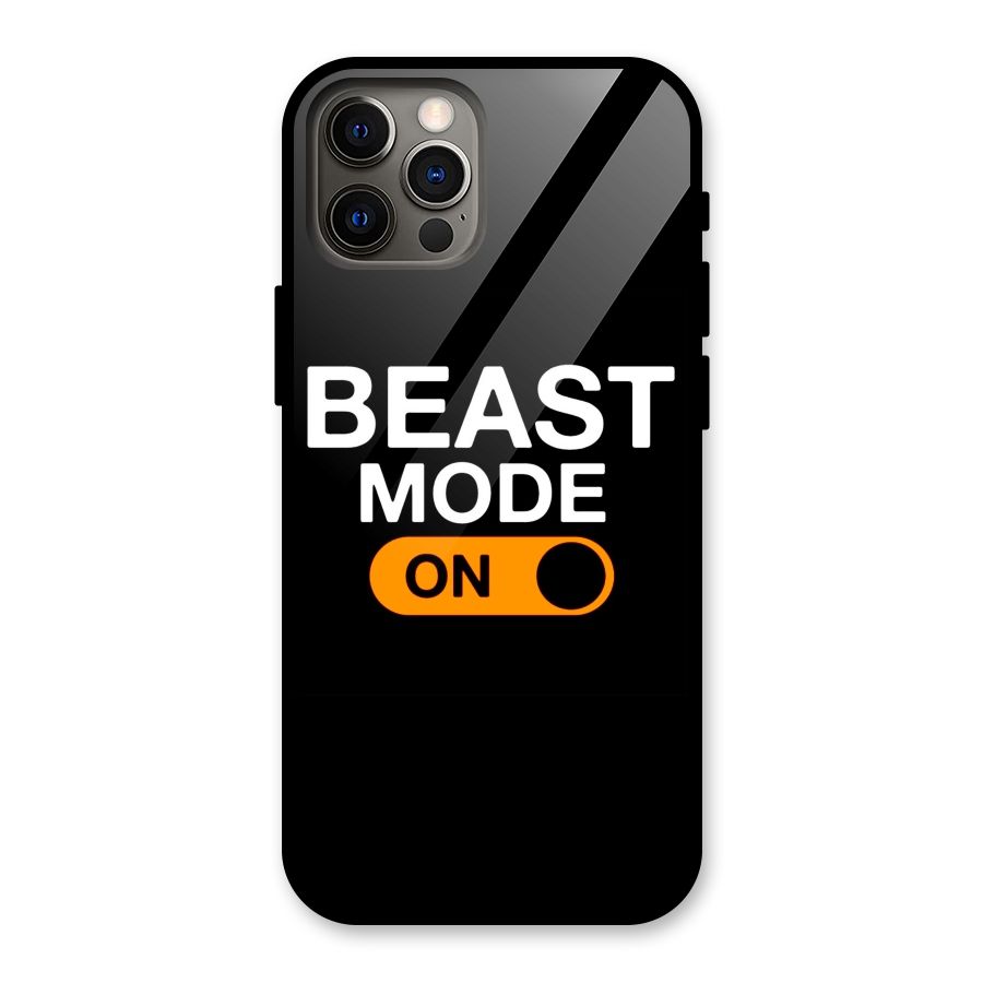 Beast Mode Switched On Glass Back Case for iPhone 12 Pro