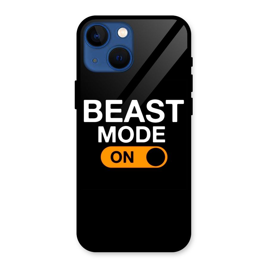 Beast Mode Switched On Glass Back Case for iPhone 13 Mini