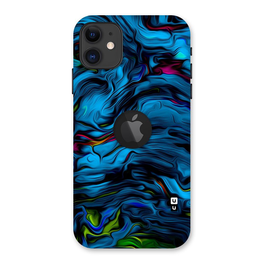 Beautiful Abstract Design Art Back Case for iPhone 11 Logo Cut