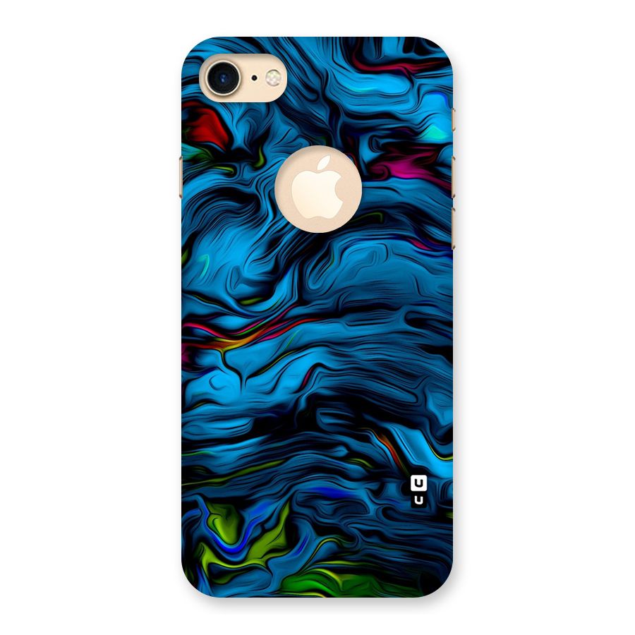 Beautiful Abstract Design Art Back Case for iPhone 8 Logo Cut