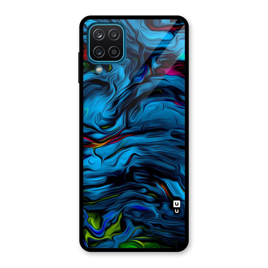 Beautiful Abstract Design Art Glass Back Case for Galaxy A12