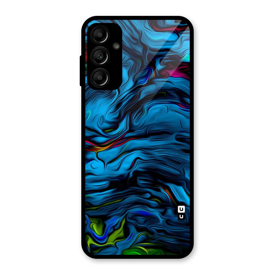 Beautiful Abstract Design Art Glass Back Case for Galaxy A14 5G