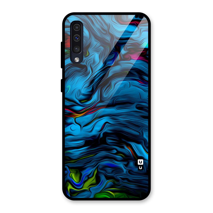 Beautiful Abstract Design Art Glass Back Case for Galaxy A50