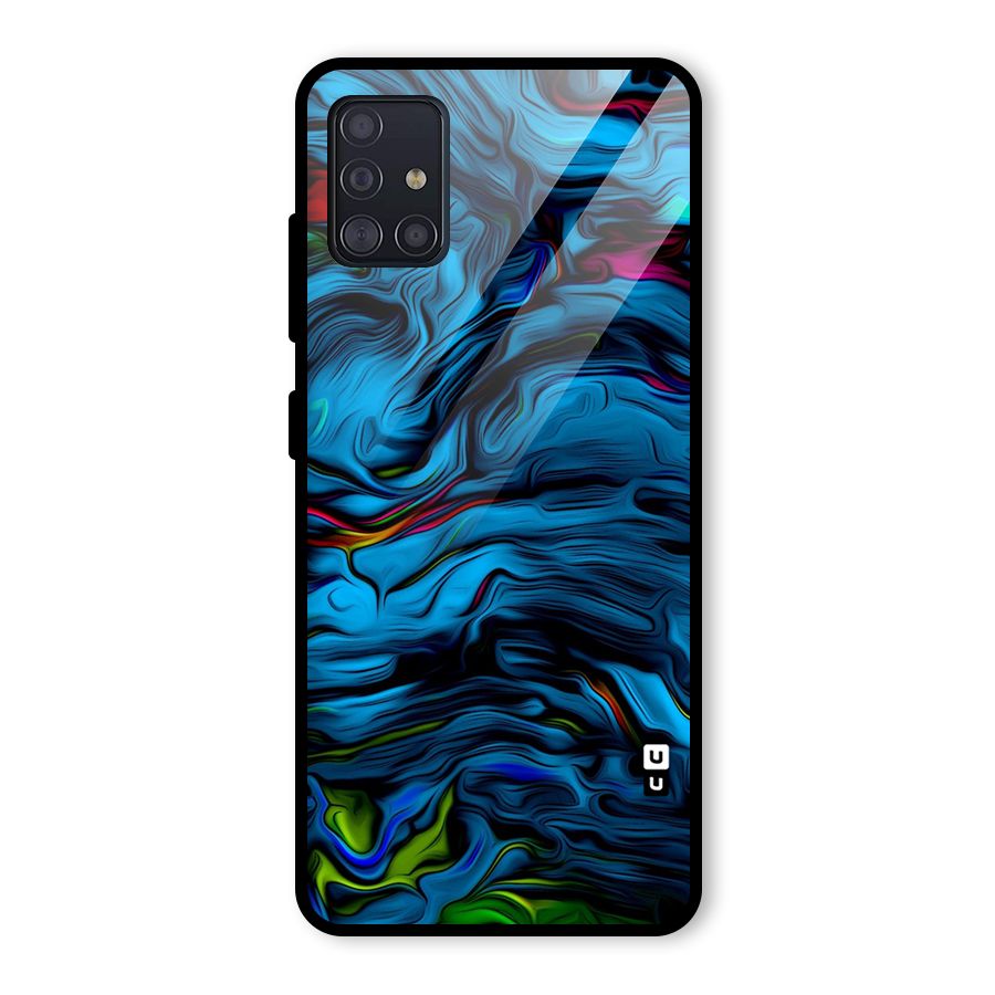 Beautiful Abstract Design Art Glass Back Case for Galaxy A51